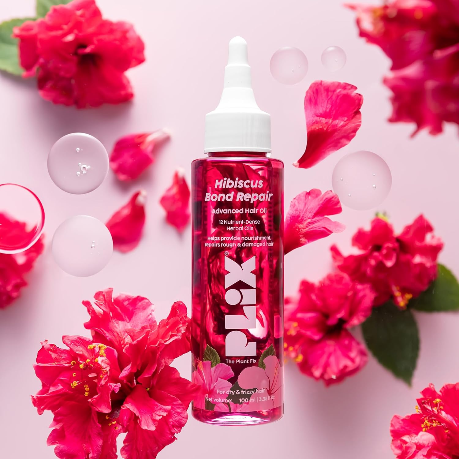 PLIX - THE PLANT FIX Hibiscus Bond Repair Advanced Hair Oil for Damaged Hair - 100ml