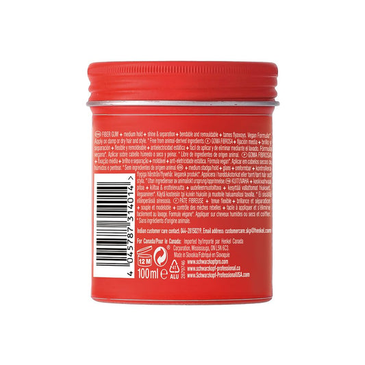 Schwarzkopf Professional Osis+ Thrill Elastic Clay Hair Styling Fibre Gum I Enhances Defination And Shine I Easy To Apply And Wash I Vegan | Tames Frizz And Fly Aways | 100 Ml.