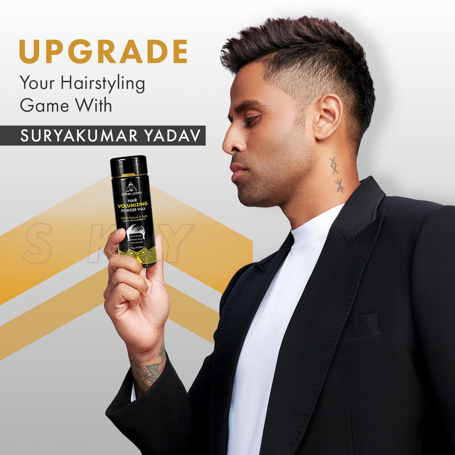 UrbanGabru Hair Volumizing Powder Wax strong hold | Matte Finish | 24 hrs hold | 100% natural & safe hair styling powder
