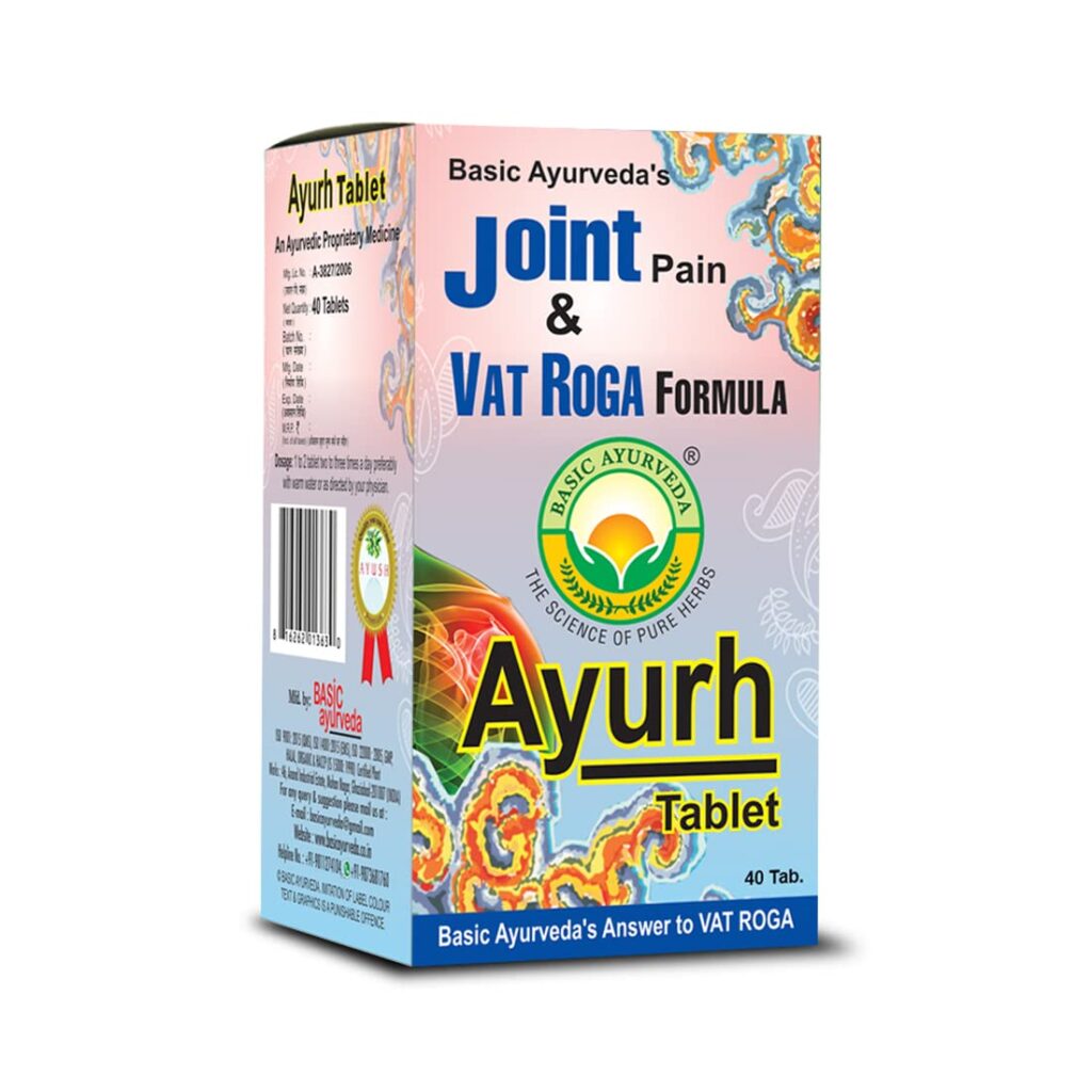 Basic Ayurveda Ayurh Tablet 40 Tablets For rheumatoid arthritis, osteoarthritis, joint inflammation