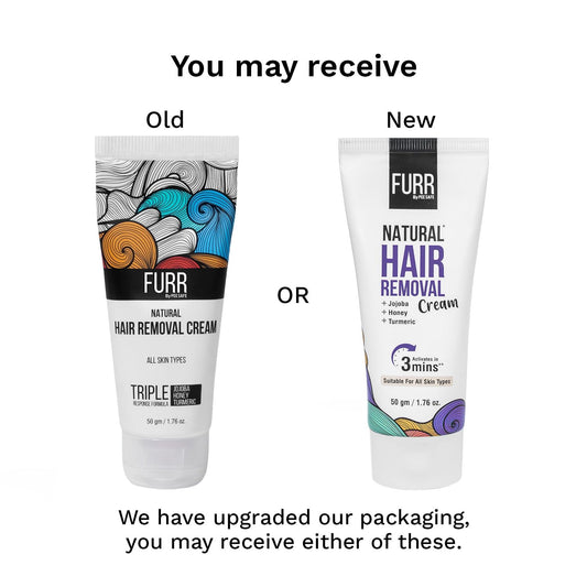 FURR Natural Hair Removal Cream -100gm For hydrated skin, Removing Hair