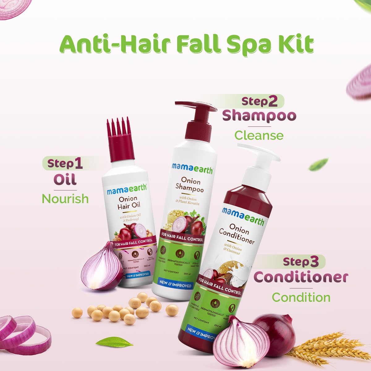 Mamaearth Anti-Hair Fall Spa Kit - Combo Pack