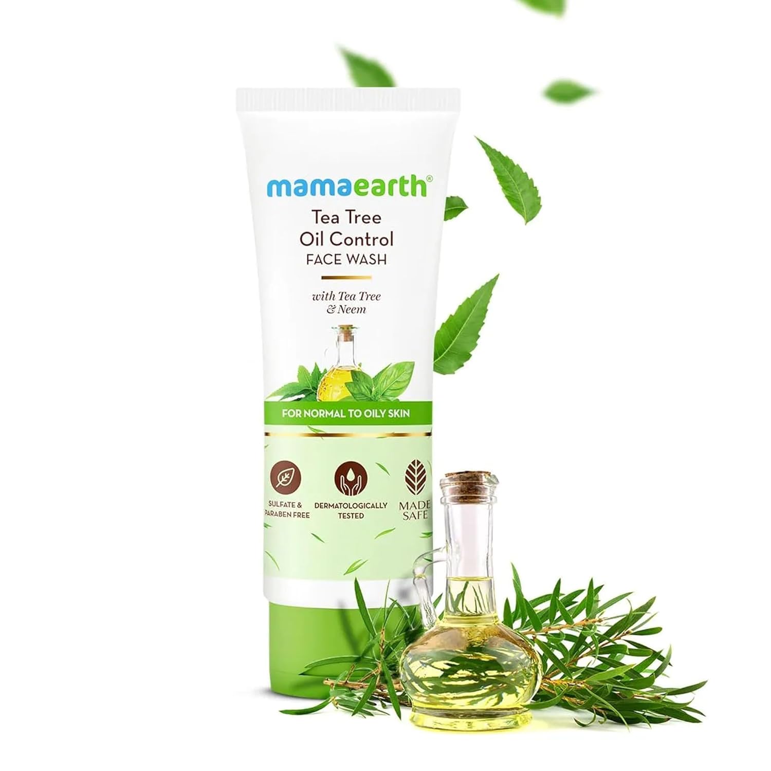 Mamaearth Ubtan Face Wash And Tea Tree Face Wash - 100ml + 100ml