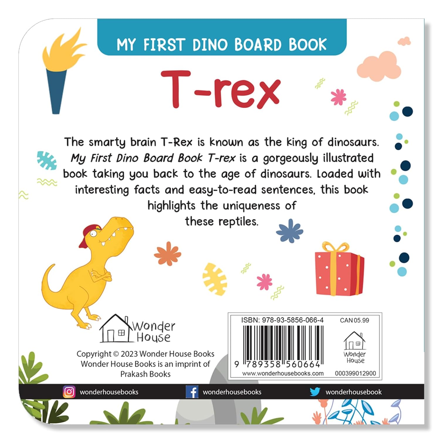 T. rex – My First Dino Board Book: Illustrated Dinosaur Picture Book for Kids |  Board Book