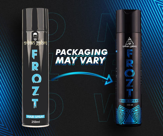 UrbanGabru Frozt Hair Setting Spray (250 ml)|Hair Styling Spray| Extreme Hold for Men| Non Sticky | Fast Drying