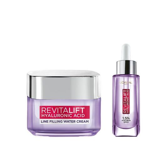 LOreal Paris Revitalift Hyaluronic Acid & Skin Barrier Boosting Duo - combo 50ml+15ml