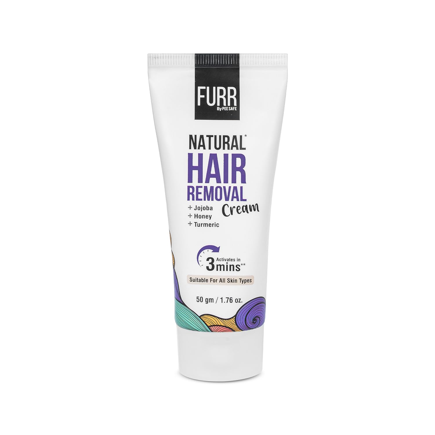 FURR Natural Hair Removal Cream -100gm For hydrated skin, Removing Hair