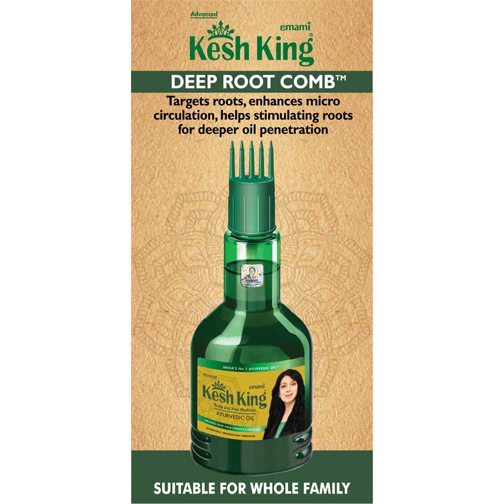 Emami Kesh King Ayurvedic Scalp And Medicine Grows New Hair Reduces Hair fall Capsule (4 Box X 30) + Hair Oil (100 ml)