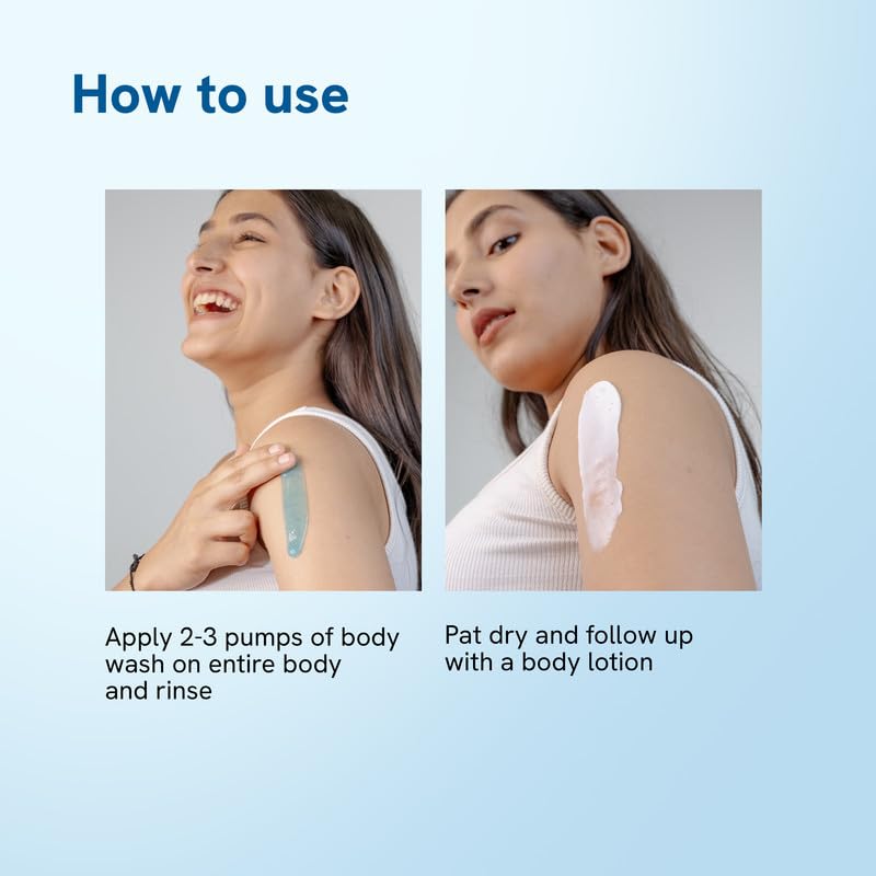 BeBodywise 1% Salicylic Acid Body Wash and 10% Niacinamide Body Lotion - 200ml + 250ml