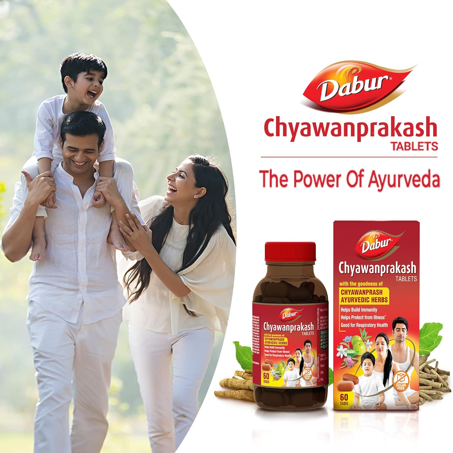 Dabur Chyawanprakash Tablet – 60 tabs | Sugar free | For immunity, illness, respiratory health