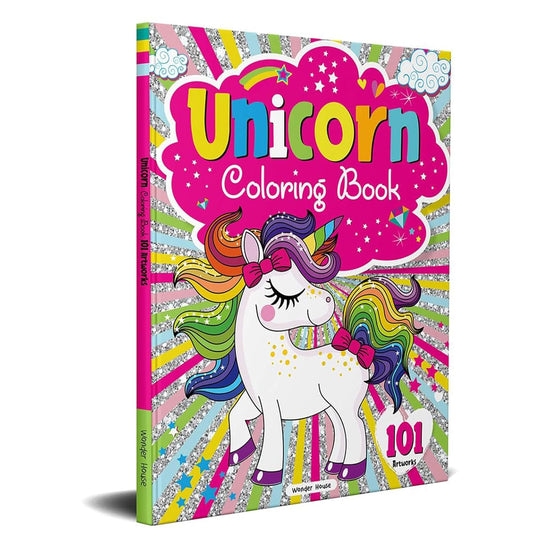 101 Unicorn Colouring Book: Fun Activity Colouring Book For Children Paperback