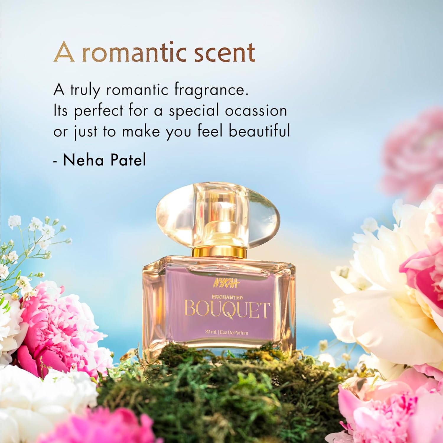 Nykaa Enchanted Bouquet Long Lasting EDP| Fruity Floral Perfume for Women | Day to Night Fragrance | Peony & Strawberry| Everyday Perfume for Her | Travel Friendly Size