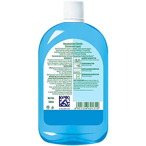 Dettol Menthol Cool Disinfectant Liquid, 250 ml