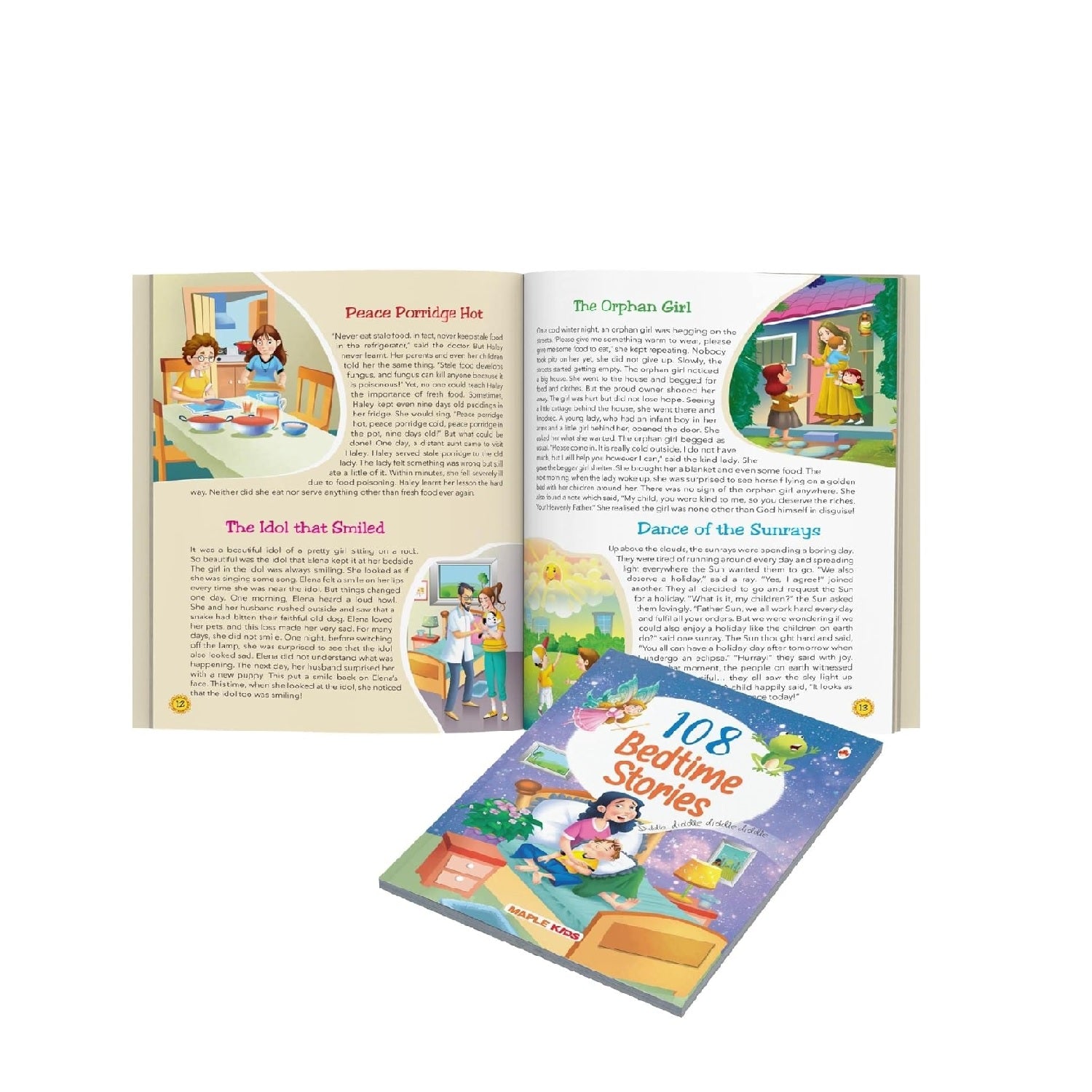108 Bedtime Stories (Illustrated) - Story Book for Kids  Book