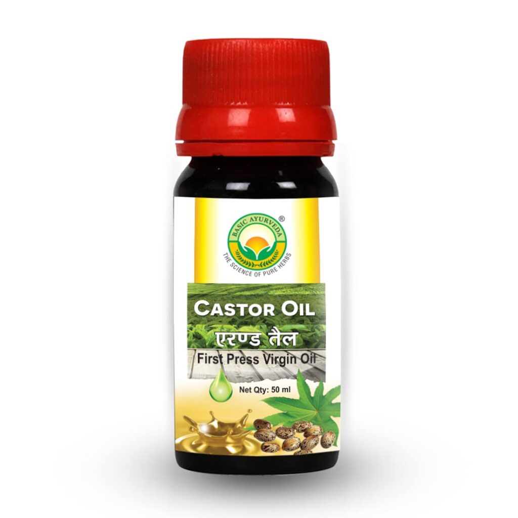 Basic Ayurveda Castor Oil | 50 ml For constipation, wounds, moisturize skin