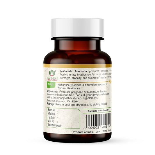Maharishi Ayurveda Organic Tulsi 60 Tablets For ringworm, sore throat, cold, cough and flu
