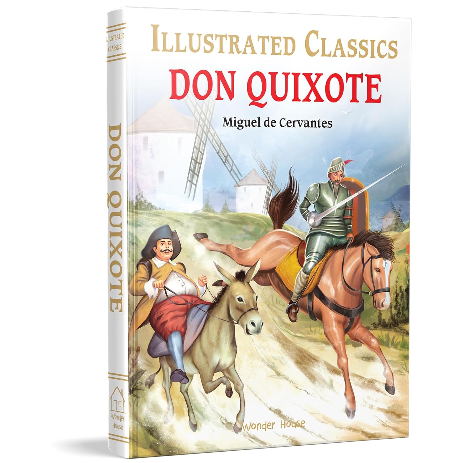 Don Quixote for Kids : Illustrated Abridged Children Classic English Novel with Review Questions (Illustrated Classics) Hardcover Book