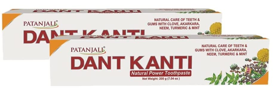 Patanjali Dant Kanti Dental Toothpaste - 200 g(Pack of 2)