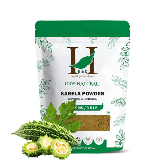 H&C Herbal Ingredients Expert Karela Bitter Gourd Powder, 227g for Blood Sugar Control & Metabolic Wellness