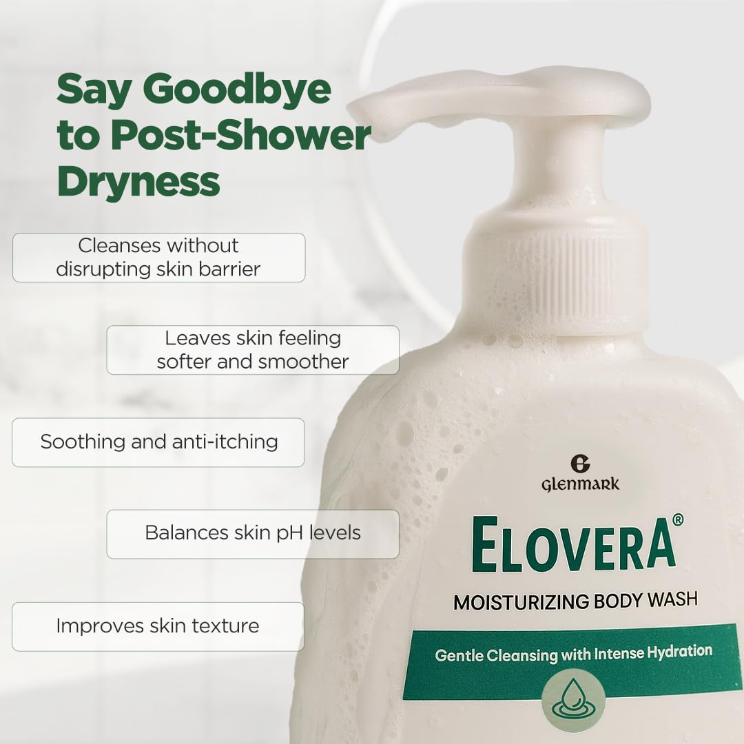 Glenmark Elovera Moisturising Body Wash - 250 ml