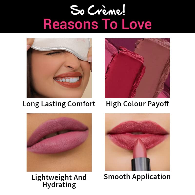 Nykaa So Creme! Creamy Matte Lipstick - You're Latte