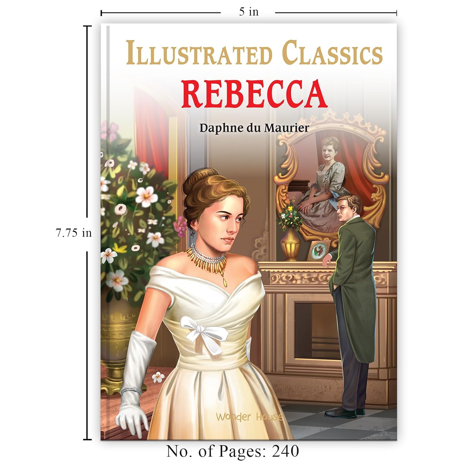 Rebecca : Illustrated Abridged Children Classics English Novel with Review Questions Hardcover Book