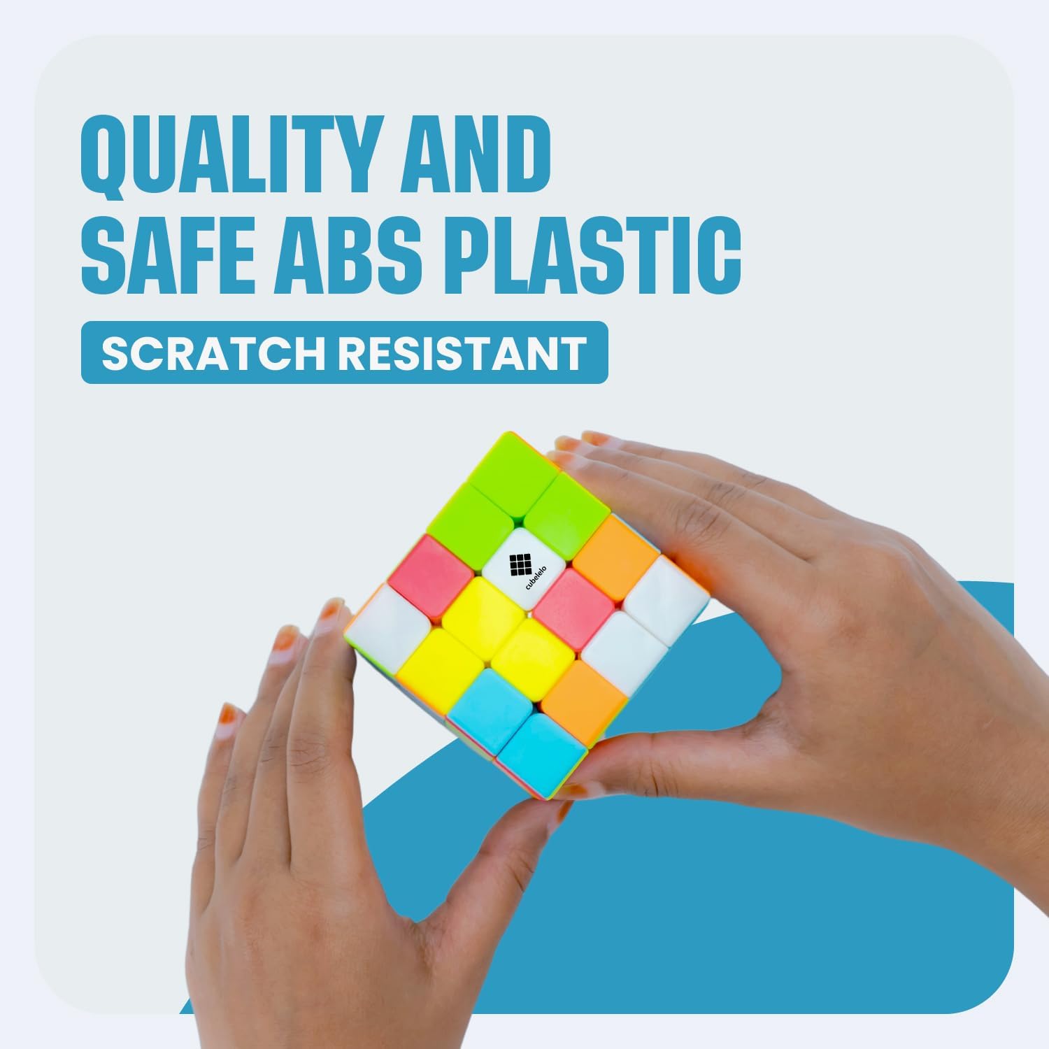 4x4 Stickerless Cube Puzzle Toy | Combines Smoothness, Stability & Durability | 4x4x4 Speedcube for Beginners|