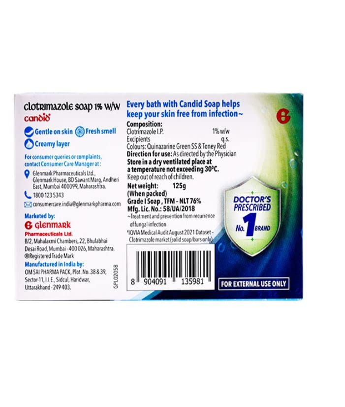 Glenmark Candid Medicated 125gm