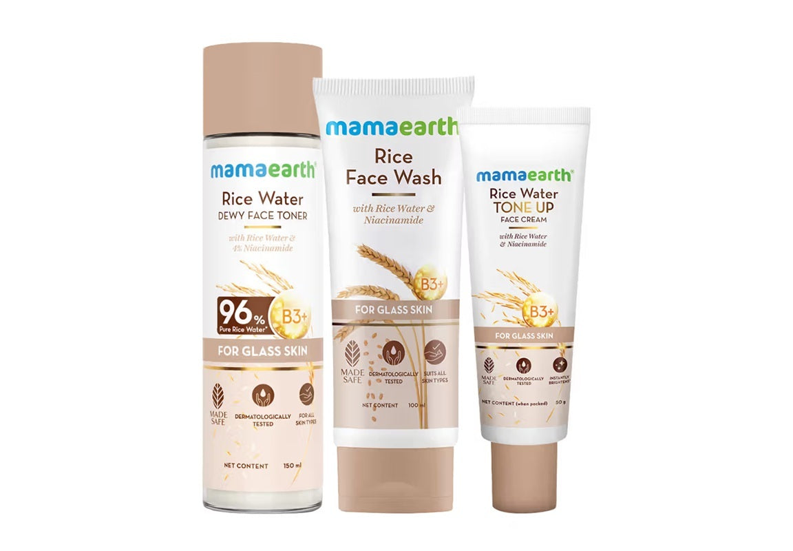 Mamaearth Rice Water Glow Set - combo