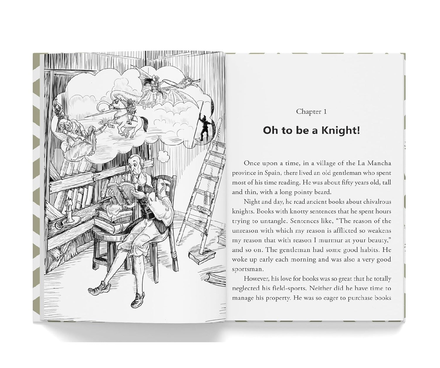 Don Quixote for Kids : Illustrated Abridged Children Classic English Novel with Review Questions (Illustrated Classics) Hardcover Book
