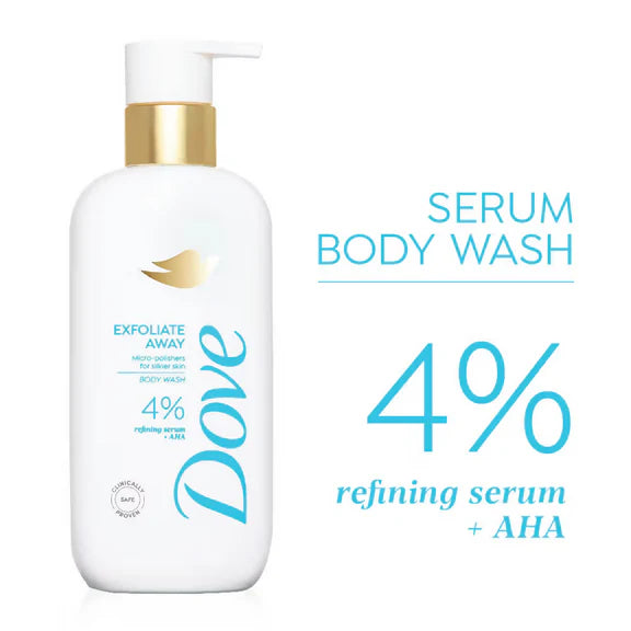 Dove Glow Recharge Exfoliating & Exfoliate Away Serum Body Wash Combo - combo