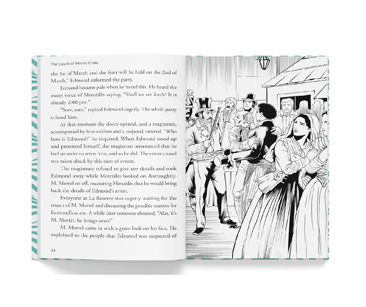 The Count of Monte Cristo : Illustrated Abridged Children Classics English Novel with Review Questions Hardcover  Book