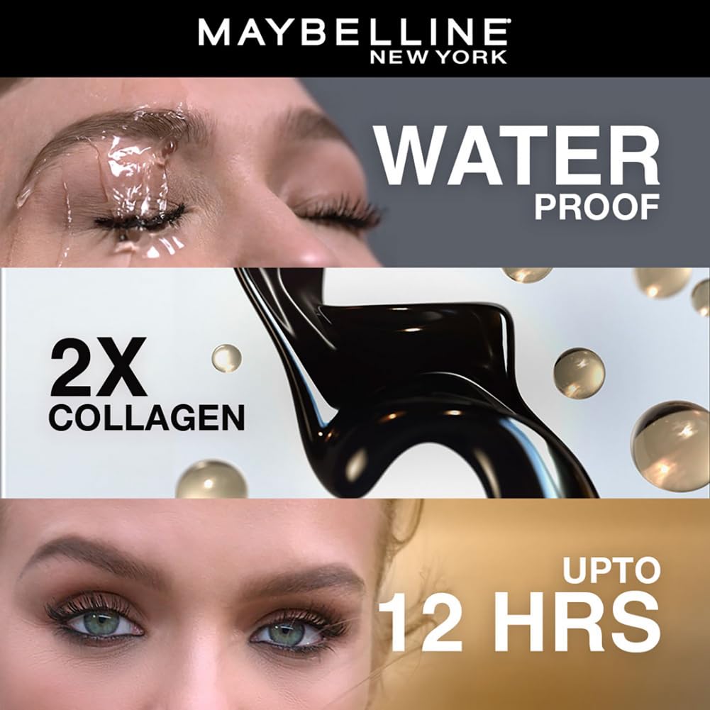 Maybelline New York Mascara, Volumizing & Lengthening, Waterproof, Black, Volume Express Colossal, 10ml