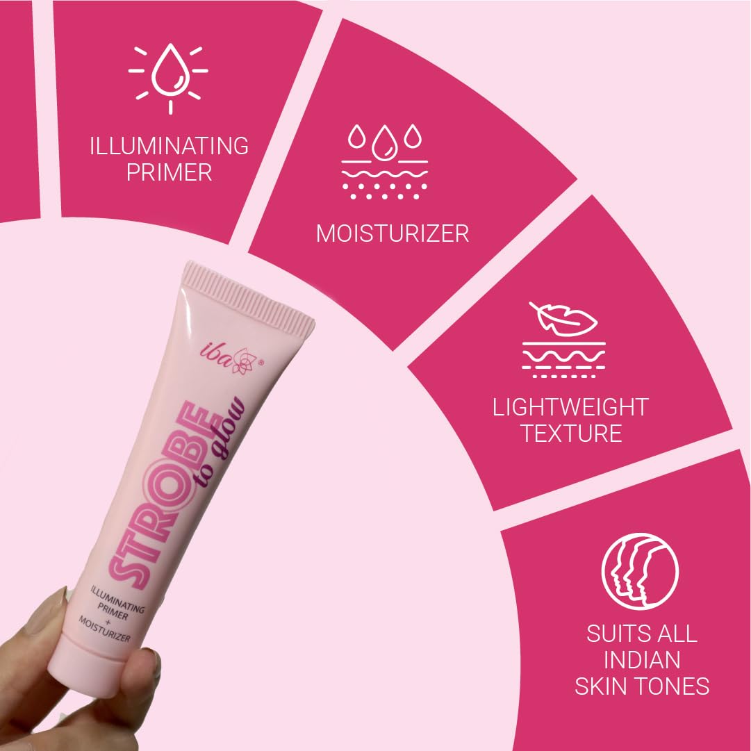 Iba Strobe to Glow Illuminating Primer + Moisturizer, 25gm
