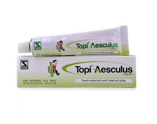 Dr Willmar Schwabe India Homoeopathic Topi Aesculus Cream (25gm) for piles itching