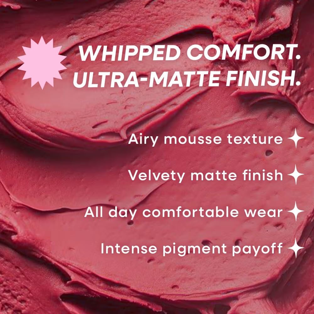 Nykaa Superlight Lip Cloud Airy Mousse Matte Liquid Lipstick for Lip & Cheek (Grapefruit Sparkle)