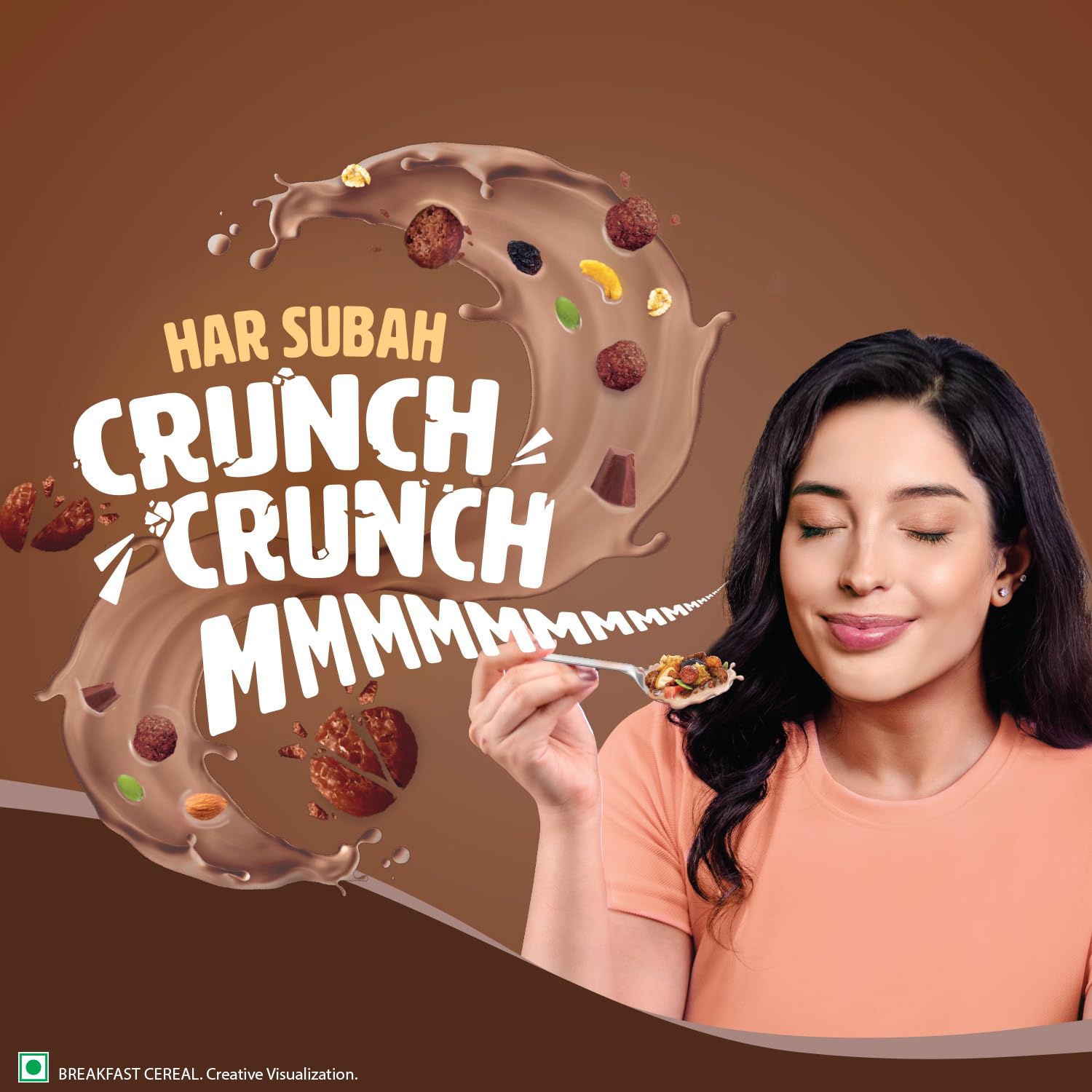 Saffola Muesli Choco Crunch with Flavour Pops, 700 gm |