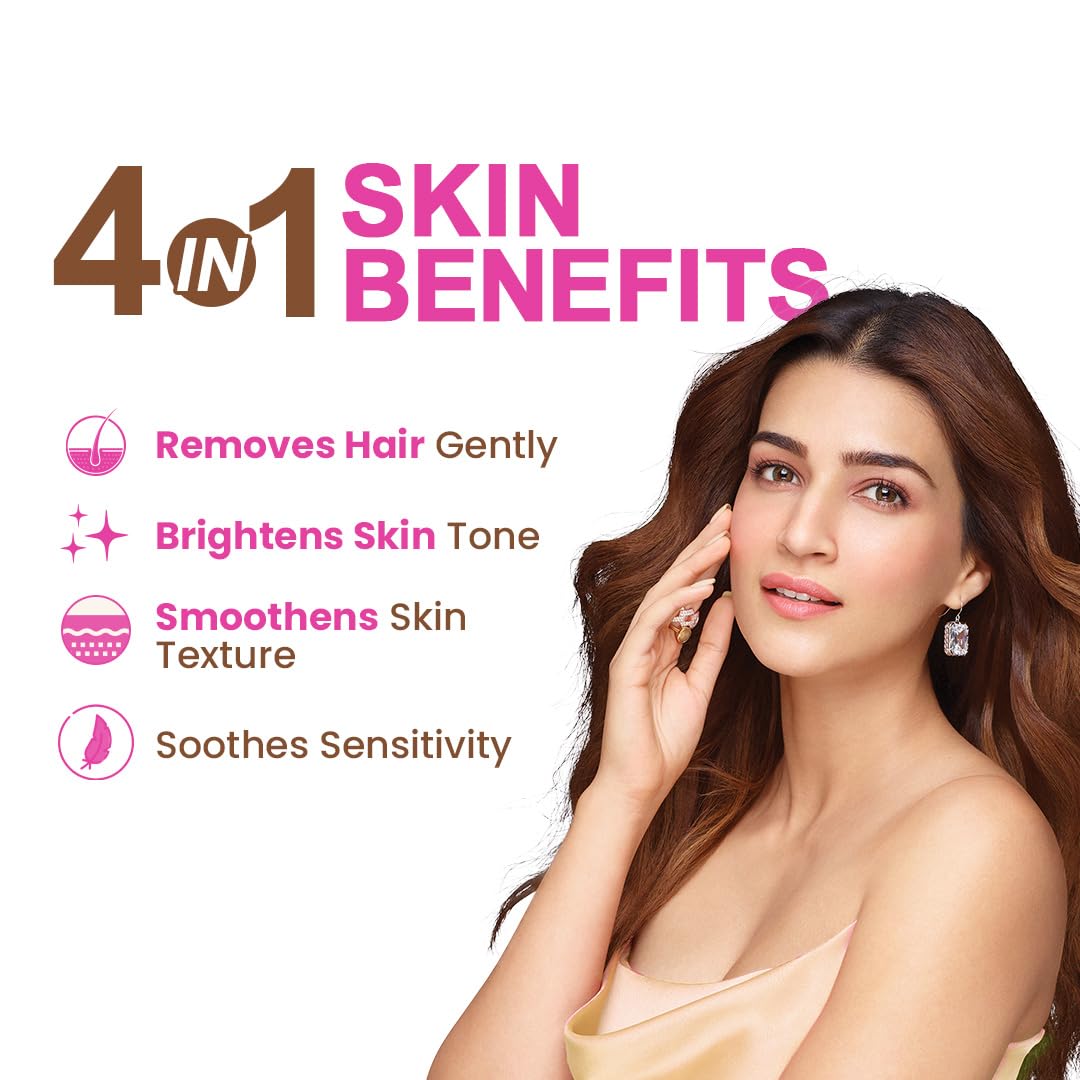 Fem Fairness Naturals Gold Hair Removal Cream - 180g (120g + 60g Free) | For All Skin Type