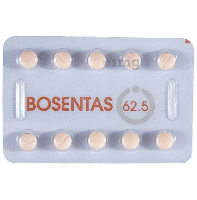Bosentas 62.5mg Tablet – 10 Tablets For Pulmonary arterial hypertension (PAH)
