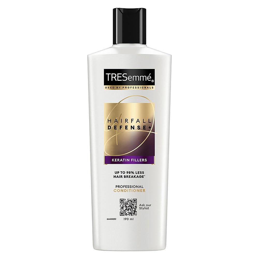 TRESemme Hairfall Defense+ Shampoo 1000ml With Keratin Fillers | Longer and Stronger hair | Prevents Hair Fall due to Breakage | Paraben-Free