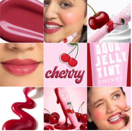 Nykaa Cosmetics Aqua Jelly Lip & Cheek Multi-use Water Tint - Cherry (10ml)