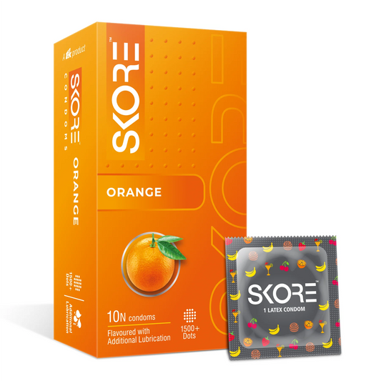 Skore Orange Flavored Condom 10 count