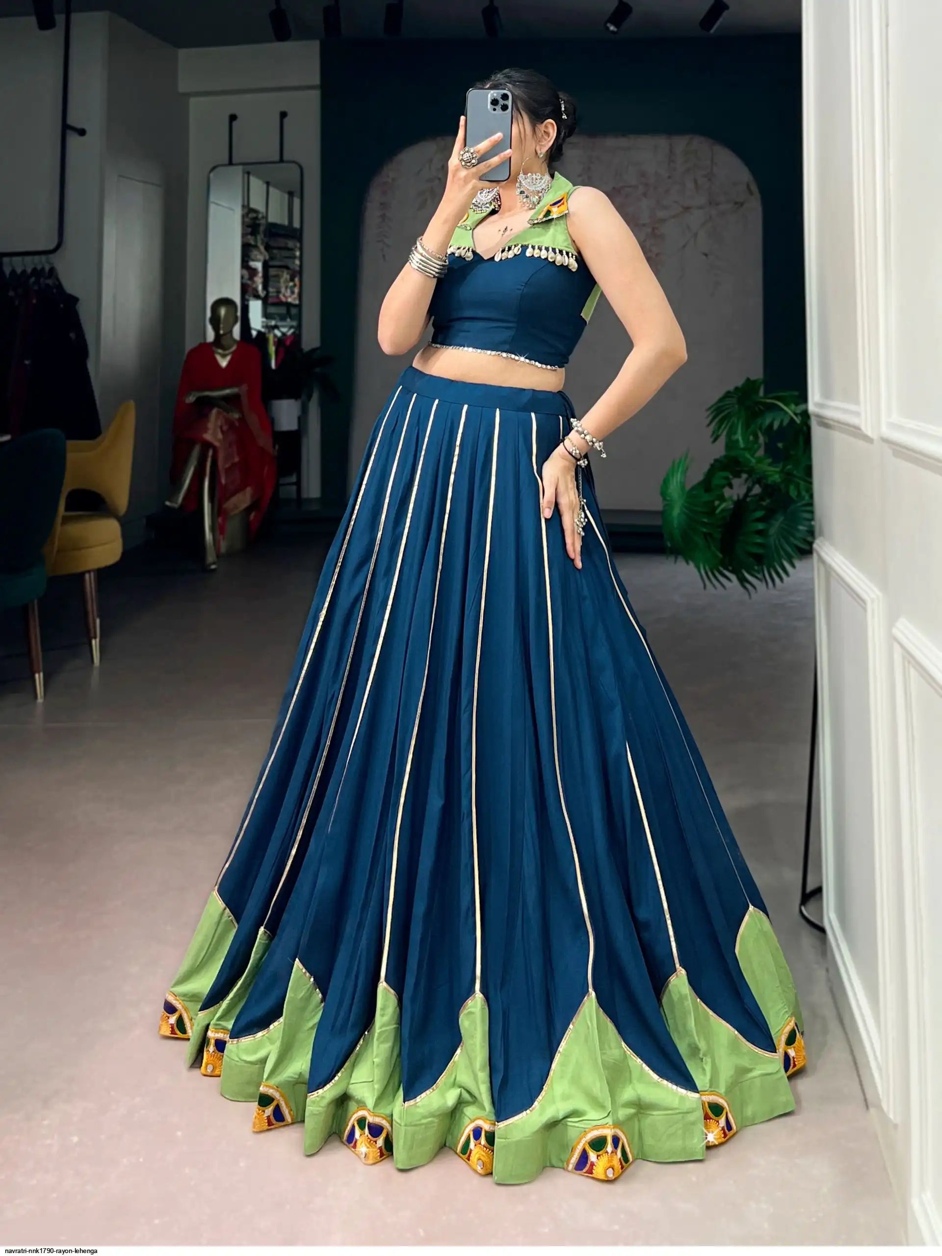 NAVRATRI NNK1790 RAYON LEHENGA