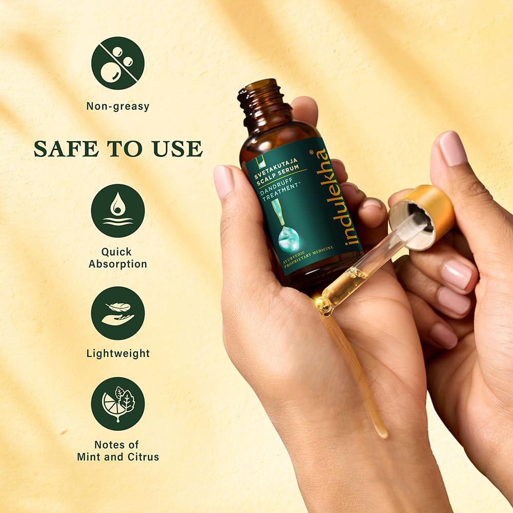 Indulekha Svetakutuja Dandruff Treatment Scalp Serum 30ml