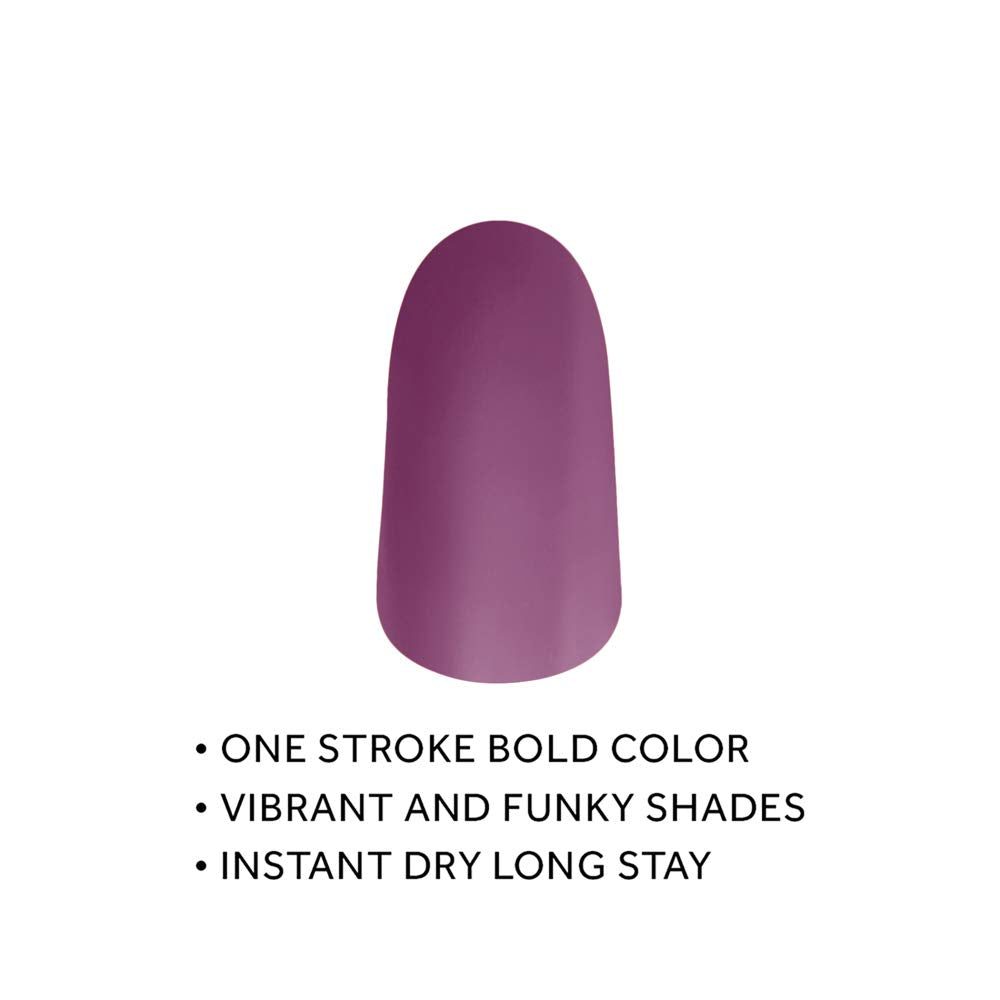 Elle 18 Matte Finish & Elle18 Nail Pops Nail Color 163 Combo, 15 Ml