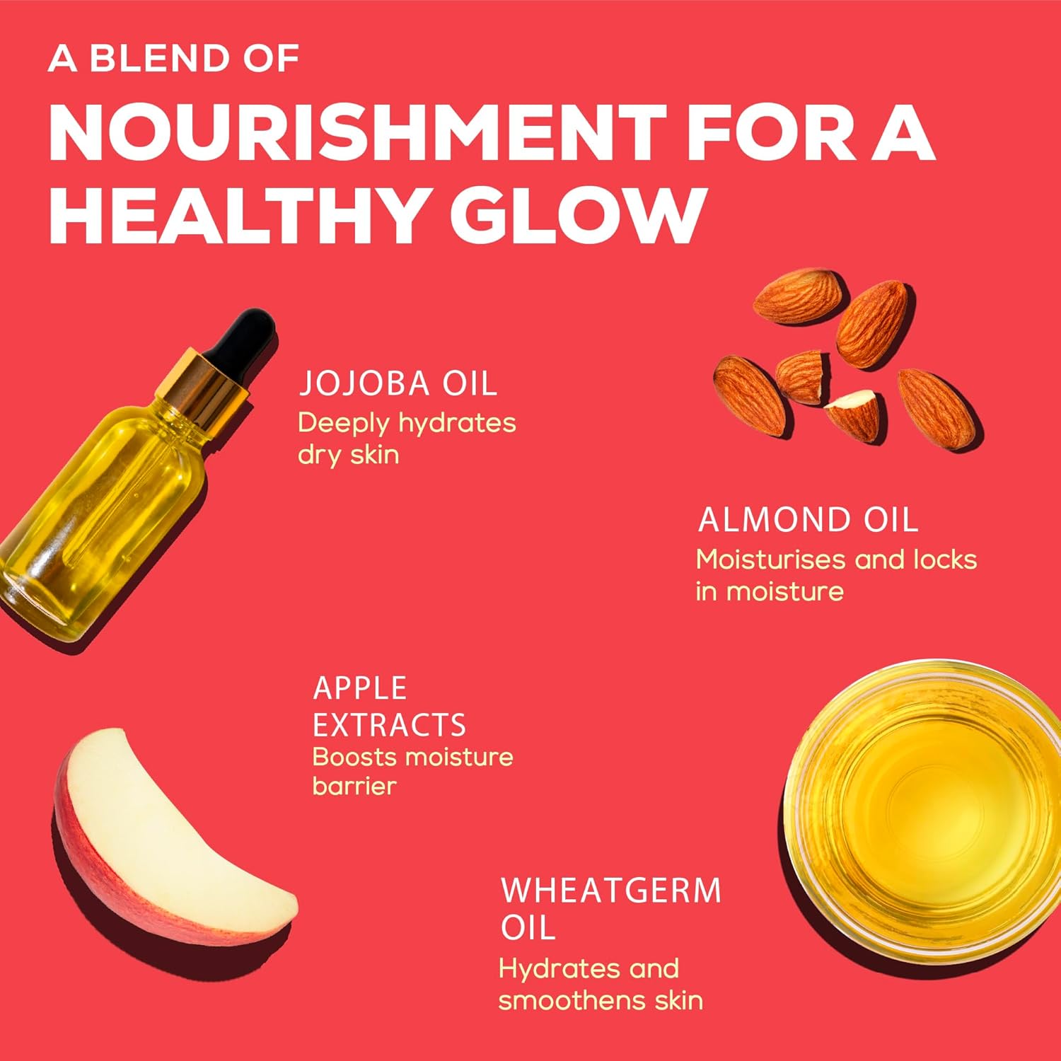 Joy Skin Fruits Moisturizing Skin Cream With Apple, Jojoba & Almond Oil (500ml)