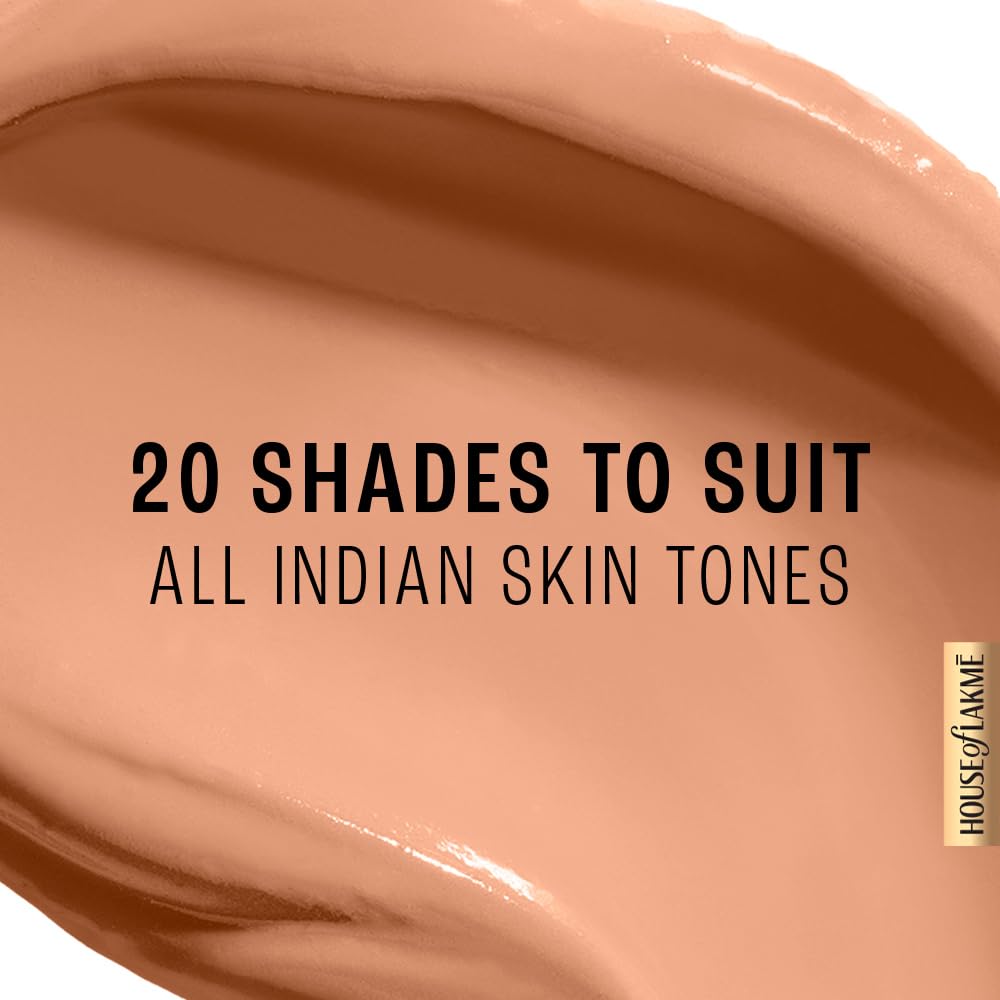 LAKMÉ Powerplay Priming Liquid Foundation, Natural, Flawless Finish, Medium To Full Coverage, Built in Primer, Long Lasting, SPF 20, Cool ivory, 25ml