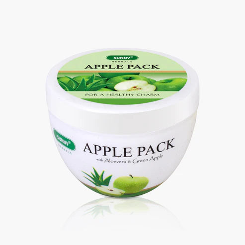 Bakson’s Sunny Apple Pack with Aloe Vera Almond Oil, Green Apple 150gm for scars pimples dark spots