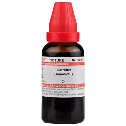 Dr Willmar Schwabe India Carduus Benedictus Mother Tincture 1X (Q) (30ml) for diarrhoea Vertigo fever
