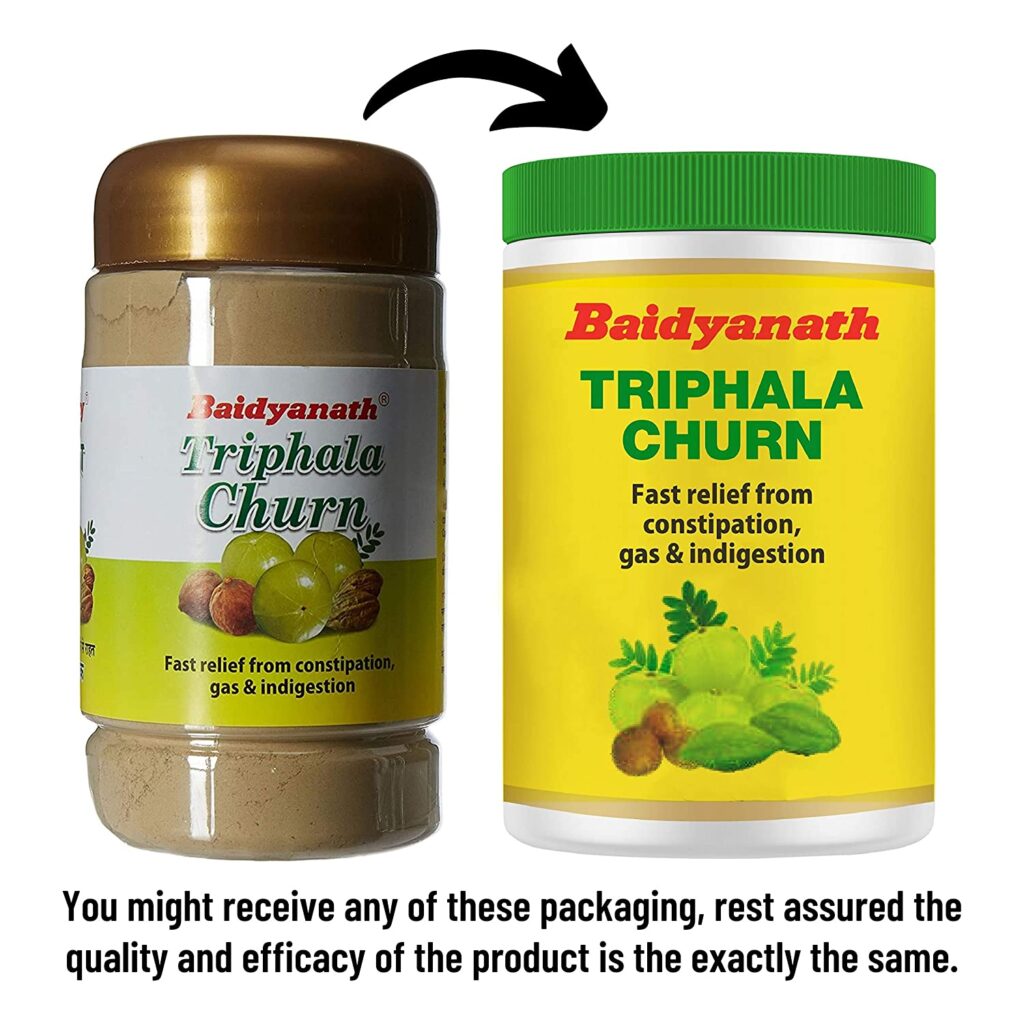 Baidyanath Triphala Churna – 500gms | For Constipation, Quick Acidity and Gas Relief